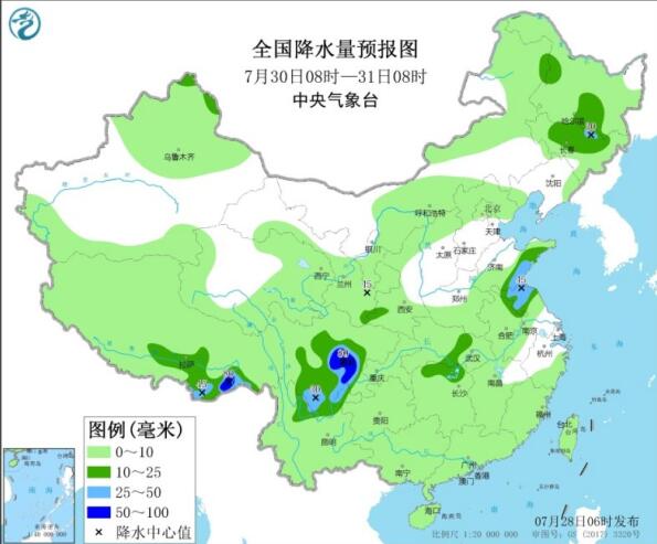 长江中下游一带雨水渐止 江南及华南持续40℃高温