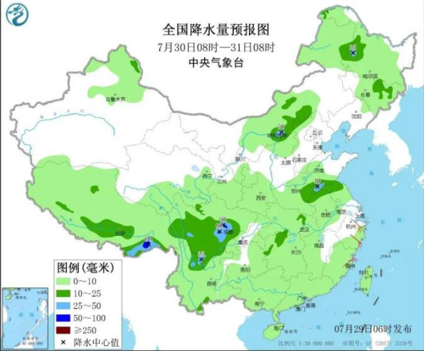 今明两天内蒙古多地有大到暴雨 平均最高气温达35℃以上