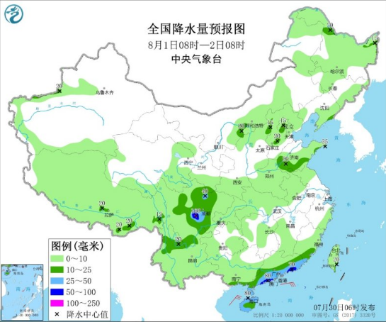 华北东北未来三天雷雨较多 西北华南等地持续高温