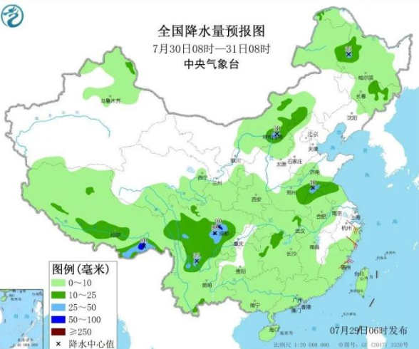 今明两天内蒙古多地有大到暴雨 平均最高气温达35℃以上