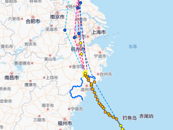 4号台风“黑格比”今日凌晨登陆浙江乐清 降雨量达250～300毫米