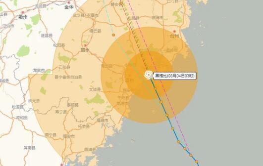 黑格比登陆浙江后风力减弱至11级 今天福建大部有阵雨或雷阵雨