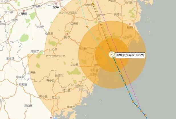 4号台风黑格比在浙江沿海登陆 部分地区有暴雨