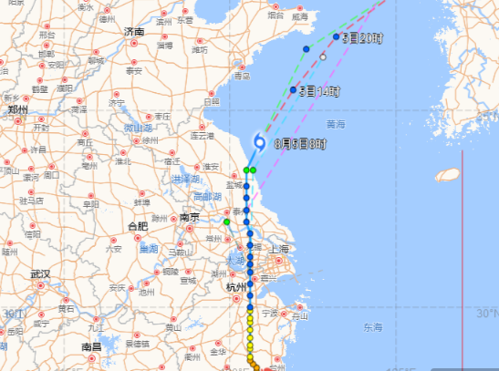 2020台风黑格比最新消息 黑格比离开浙江向黄海离去