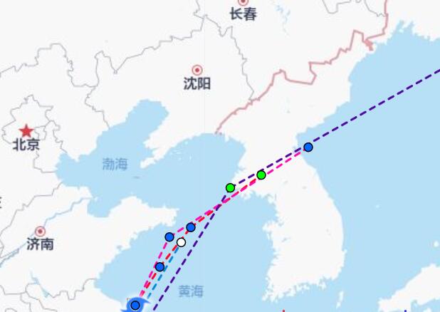 4号台风路径实时发布系统今天 台风黑格比未来会去辽宁吗 