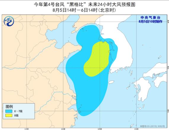 台风黑格比升级为热带风暴级逼近朝鲜 黑格比未来会登陆朝鲜吗