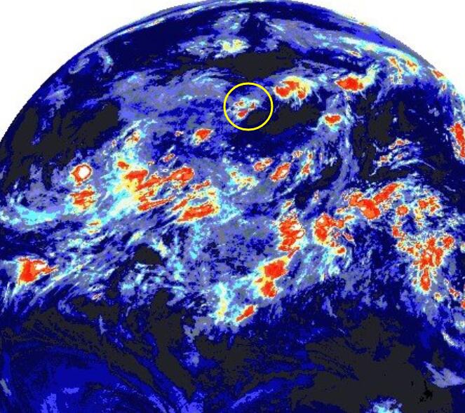 台风路径实时发布系统2020四号台风云图 台风黑格比最新卫星云图