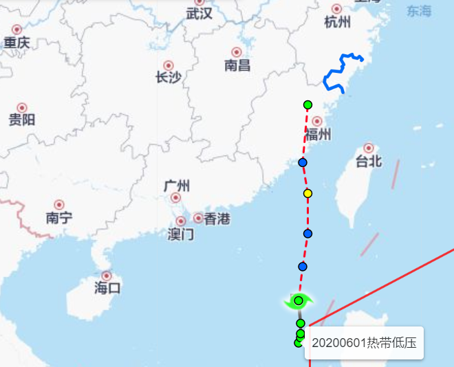2020温州台风网台风米克拉路径图 台风米克拉会影响浙江吗