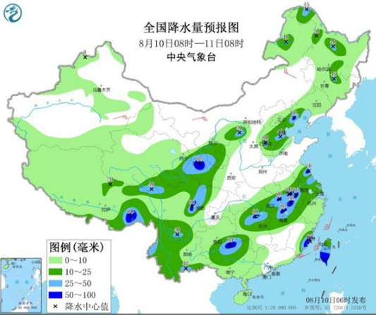 华北东北地区持续强降雨 局地有暴雨到大暴雨