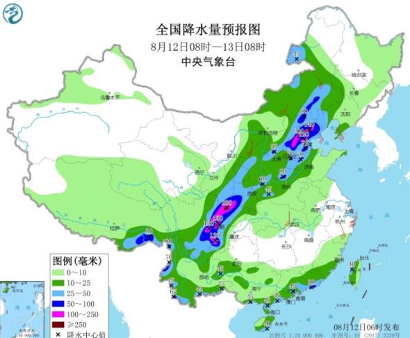 四川暴雨成灾降雨量100毫米以上 今天北方的雨水也持续不断