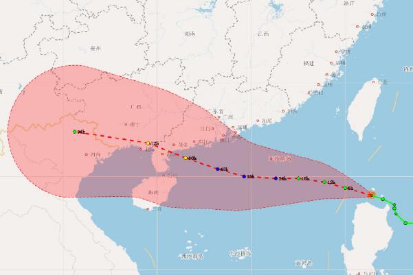 2020年第7号台风最新预报 台风“海高斯”对广州有影响吗