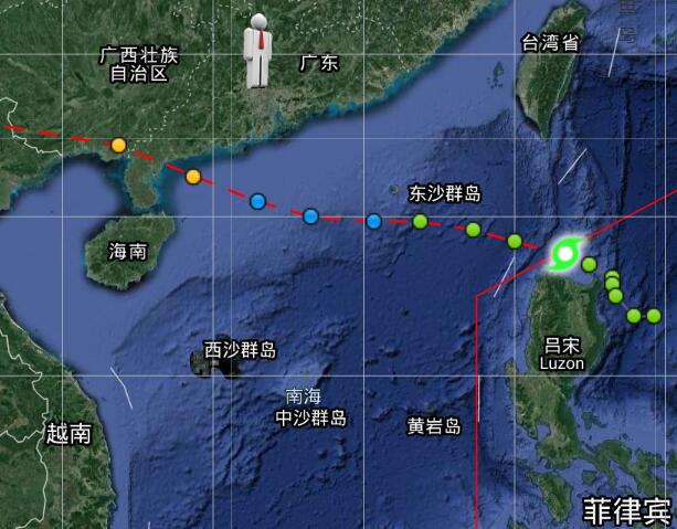 温州台风网7号台风台风路径图 最新海高斯实时台风路径图更新