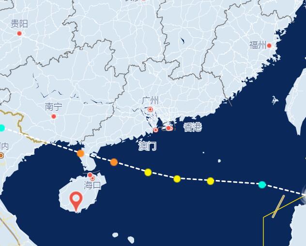 温州台风网7号台风台风路径图 最新海高斯实时台风路径图更新