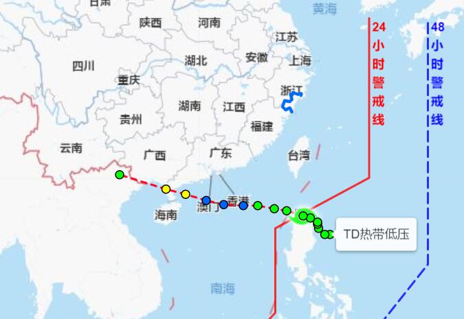 温州台风网7号台风台风路径图 最新海高斯实时台风路径图更新