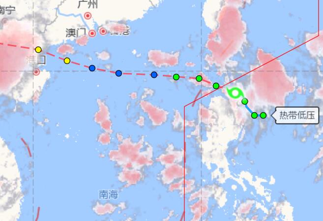 海南台风路径实时发布系统7号  “海高斯”未来会影响海南吗