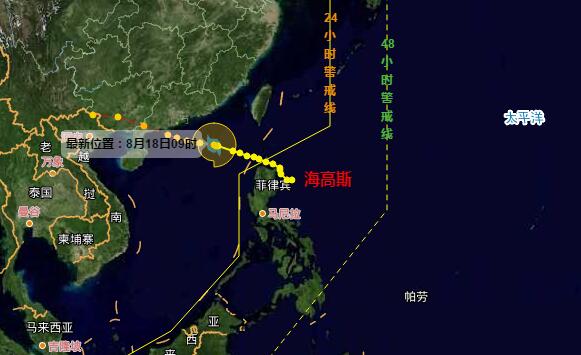台风“海高斯”正式生成当前风力8级 台风“海高斯”未来会影响哪里