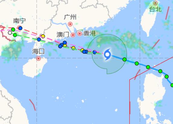 2020七号台风海高斯最新路径情况 此时距离广东偏东约640公里