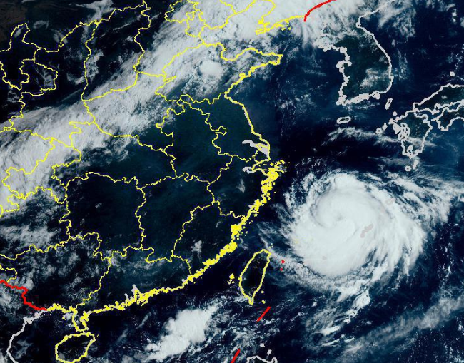 8号台风最新消息台风路径 台风巴威强度升级影响我国东南海域