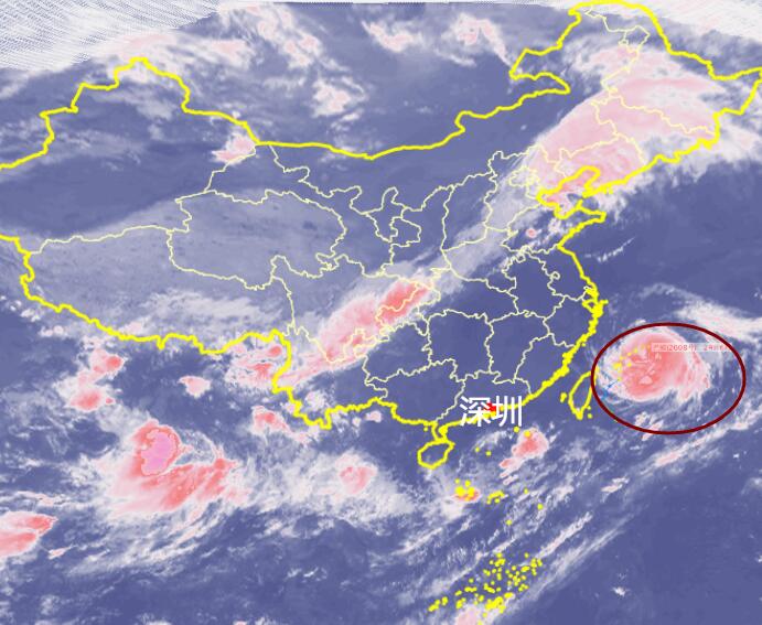 台风路径实时发布系统八号台风云图 “巴威”今日最新清晰卫星云图