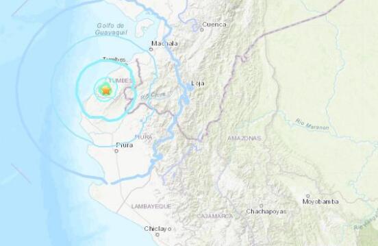 2020地震最新消息今天 秘鲁西部海岸发生5.5级地震
