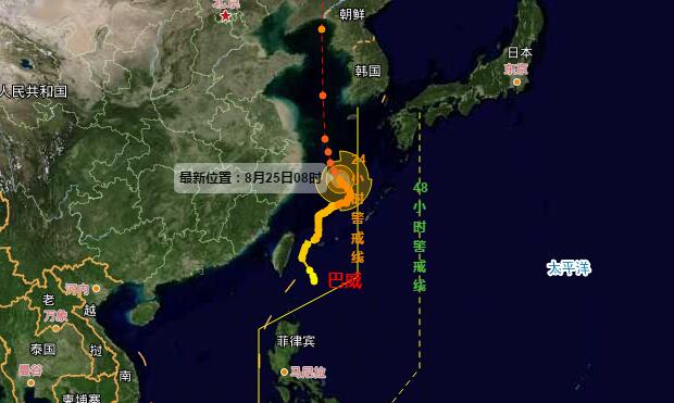 13级台风巴威进入黄海影响我国东部 8号台风巴威未来登陆我国吗