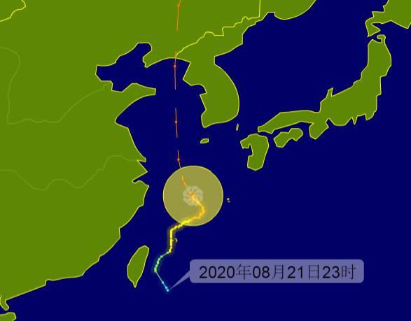 温州台风网台风巴威2020实时路径图 最新8号台风实时路径跟踪