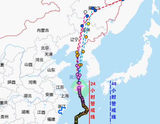 2020年最新台风消息路径图 8号台风巴威北上辽宁明天登陆
