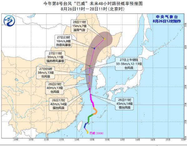 辽宁台风最新消息2020 台风“巴威”给辽宁全省带来强风暴雨