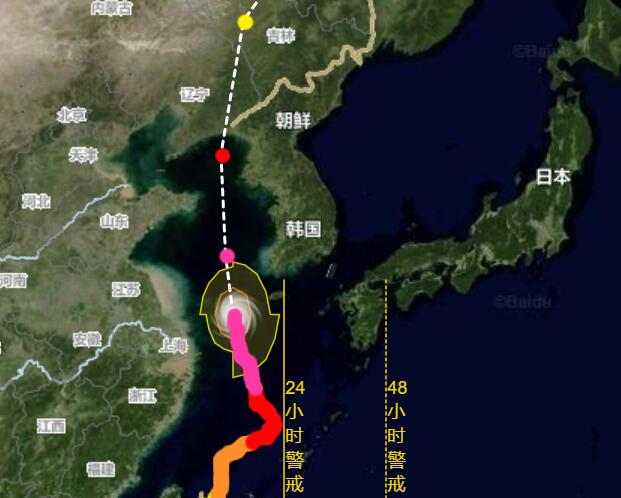 8号台风路径实时发布系统路径图 “巴威”未来几天路径发展趋势图