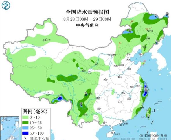 14级台风巴威预计27日登陆辽宁沿海 西北华北降温10℃以上