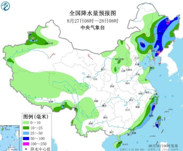 14级台风巴威预计27日登陆辽宁沿海 西北华北降温10℃以上