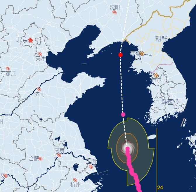 8号台风路径实时发布系统路径图 “巴威”未来几天路径发展趋势图