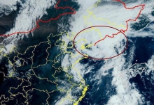 2020年第8号台风巴威路径系统卫星云图 云系覆盖我国东北暴雨已运达