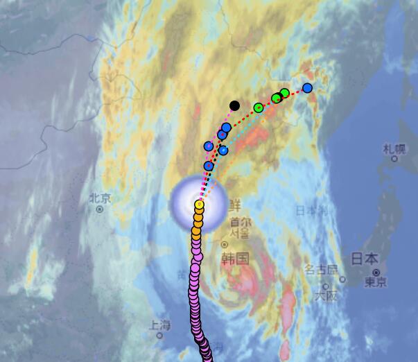 最新8号台风实时路径图 已进入辽宁接下来是吉林黑龙江