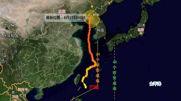 巴威登陆朝鲜台风预警依旧生效 今日黑龙江辽宁等地有大暴雨