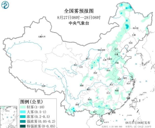 2020全国雾霾预报：今天京津冀区域无明显污染天气