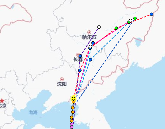 2020年8号台风巴威实时路径图 巴威将正面袭击东北