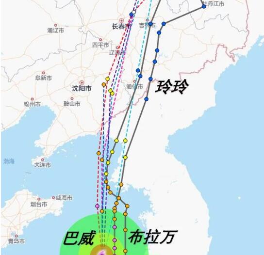 巴威登陆倒计时发布首个台风红色预警 “一手”巴威成1949年来东北最强台风