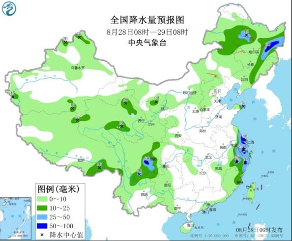 “巴威”停编东北三省仍有强降雨 南方高温缓解大部30℃出头