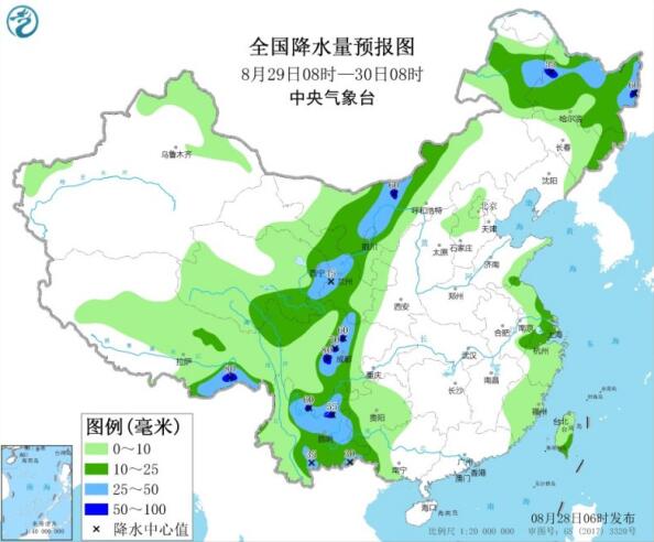 “巴威”停编东北三省仍有强降雨 南方高温缓解大部30℃出头