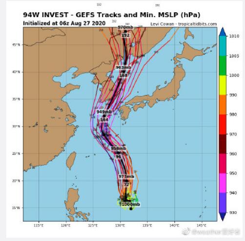 今年第九号台风“美莎克”即将生成 9号台风温州台风网台风路径图最新