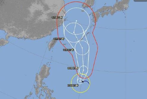 第9号台风最新路径消息更新 台风美莎克生成最大风力7级