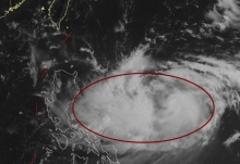 九号台风最新路径实时发布系统云图 台风美莎克高清卫星云图更新
