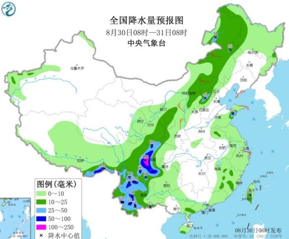 台风美莎克加强至台风级影响东南沿海 华北东北一带出现大范围降雨