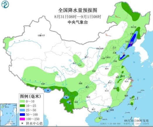 台风美莎克加强至台风级影响东南沿海 华北东北一带出现大范围降雨