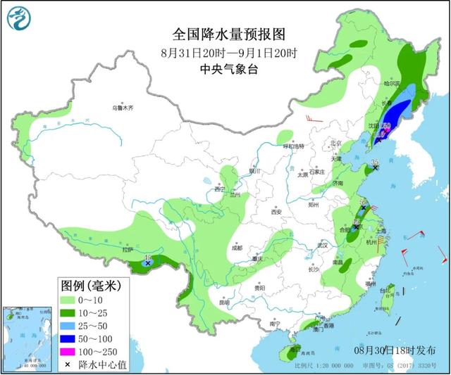 吉林台风路径实时发布系统 9号 “美莎克”影响吉林省将迎来大暴雨