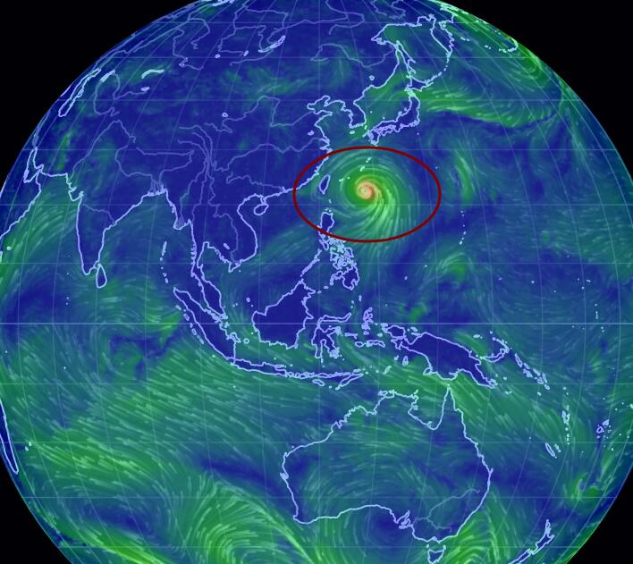 9号台风路径实时发布系统云图今天 台风美莎克卫星云图实时更新