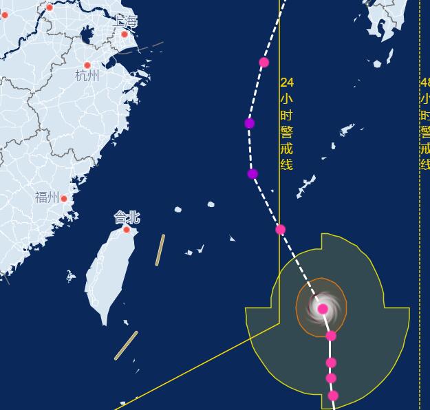 上海台风网9号台风路径图最新消息 “美莎克”将为上海送清凉降水