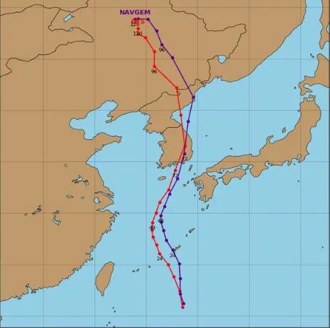 温州台风网路径实时发布系统10号 台风“海神”将在日本登陆再进入中国东北