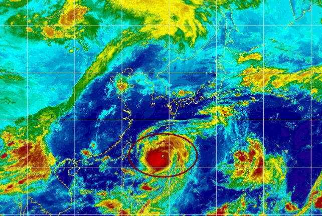 9号台风路径实时发布系统云图今天 台风美莎克卫星云图实时更新